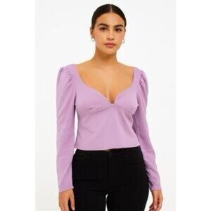 Boohoo Sweetheart Neck Top